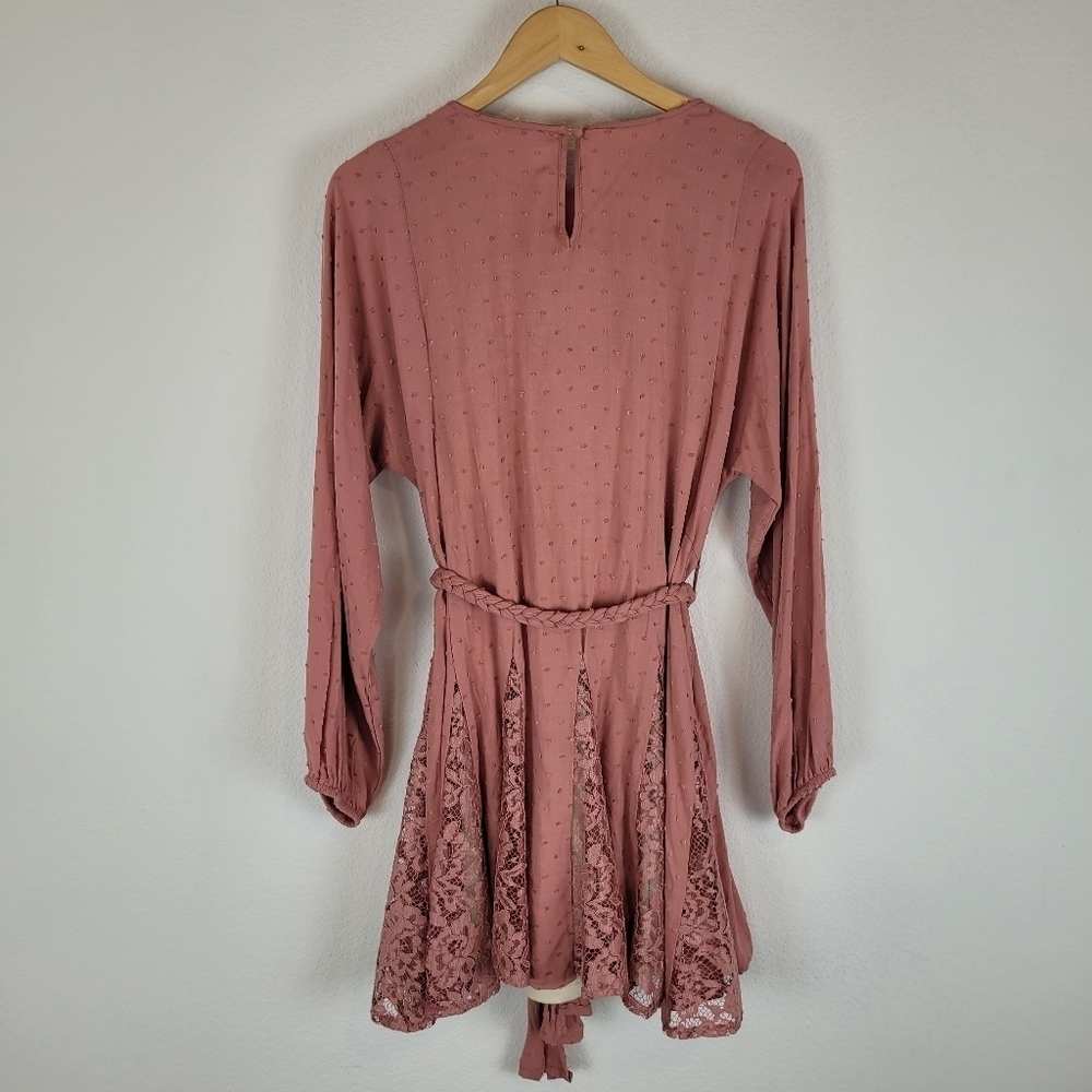 Blu pepper pink lace boho peasant dress - Picture 8 of 14